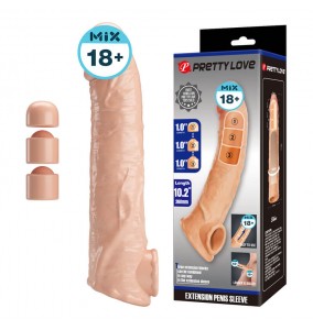 PRETTY LOVE - Celarus Extension Penis Sleeve (Skin Color)